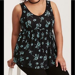 Torrid babydoll tank top